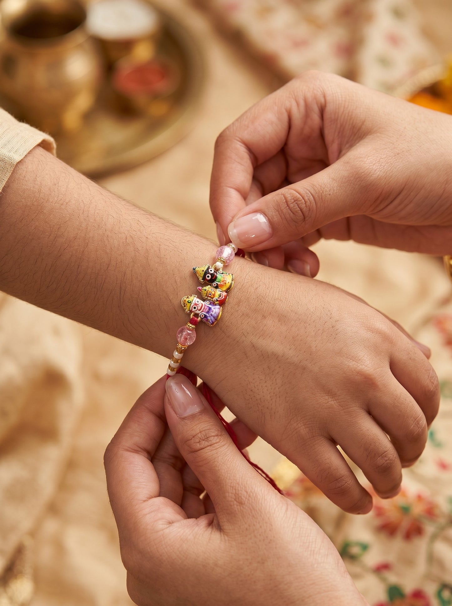 Divine Jagannath Design Mulicolor rakhi for brothers