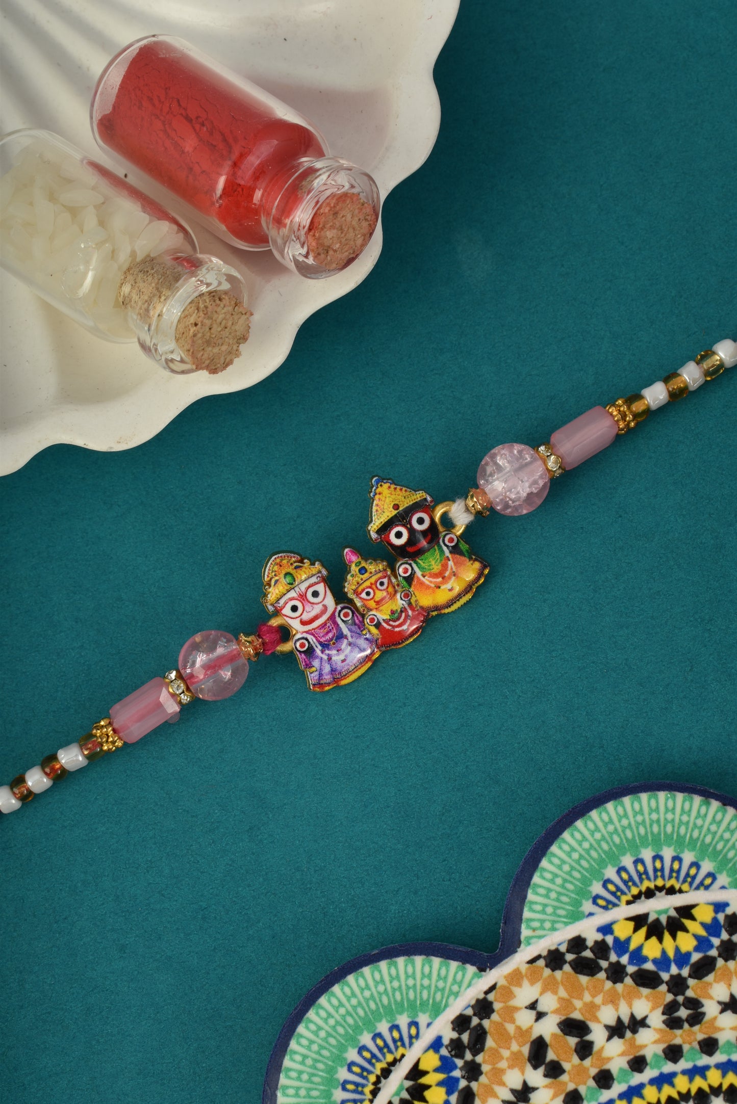 Divine Jagannath Design Mulicolor rakhi for brothers