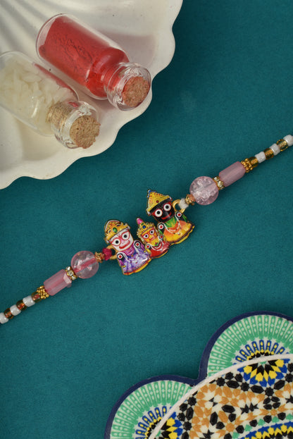 Divine Jagannath Design Mulicolor rakhi for brothers