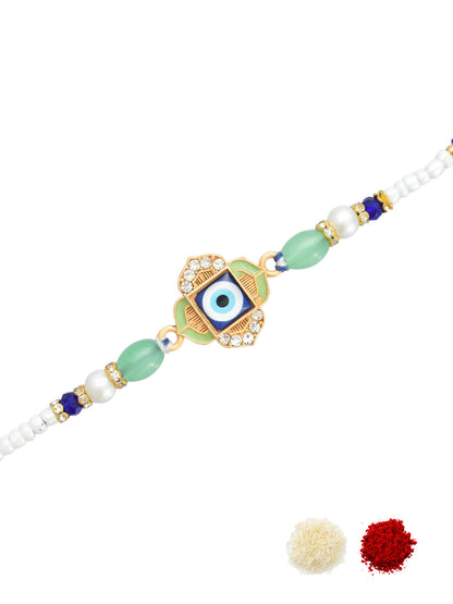 Evil Eye Unique Blue Rakhi for Brother