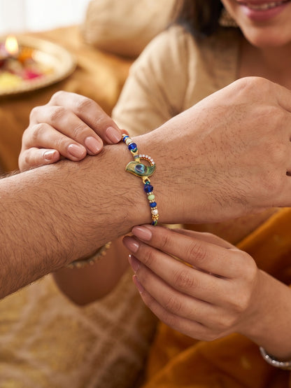 Morpankh charm Rakhi for Brother