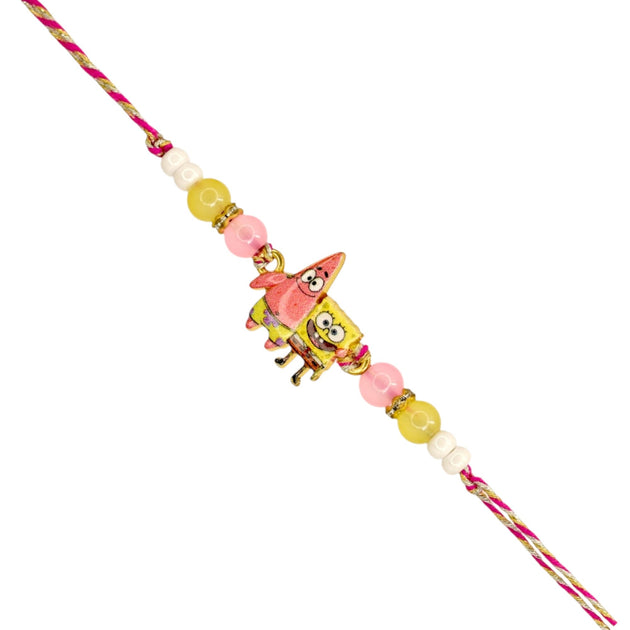 Meira jewellery Spongebob & Patrick Theme Rakhi for Kids with Roli ...