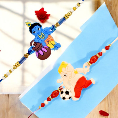 Rakhi with Greeting Card and Box