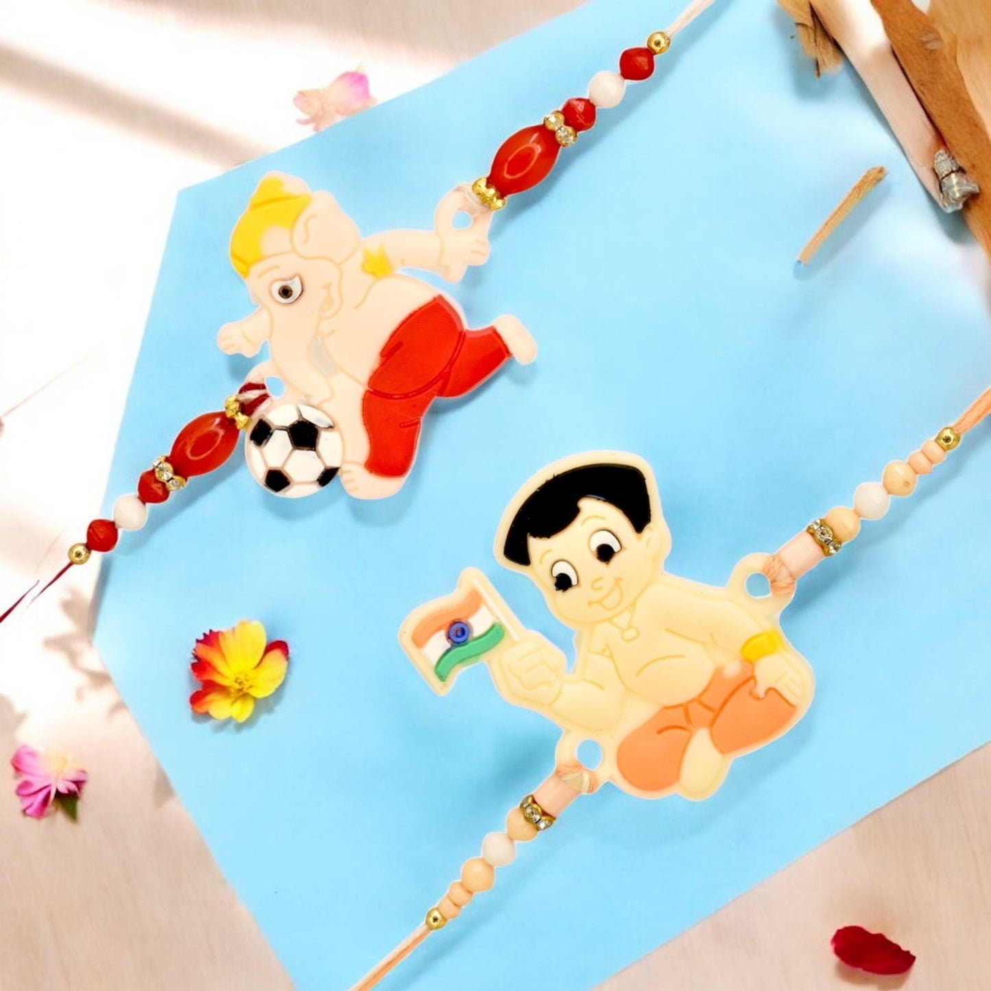 Rakhi with Greeting Card and Box