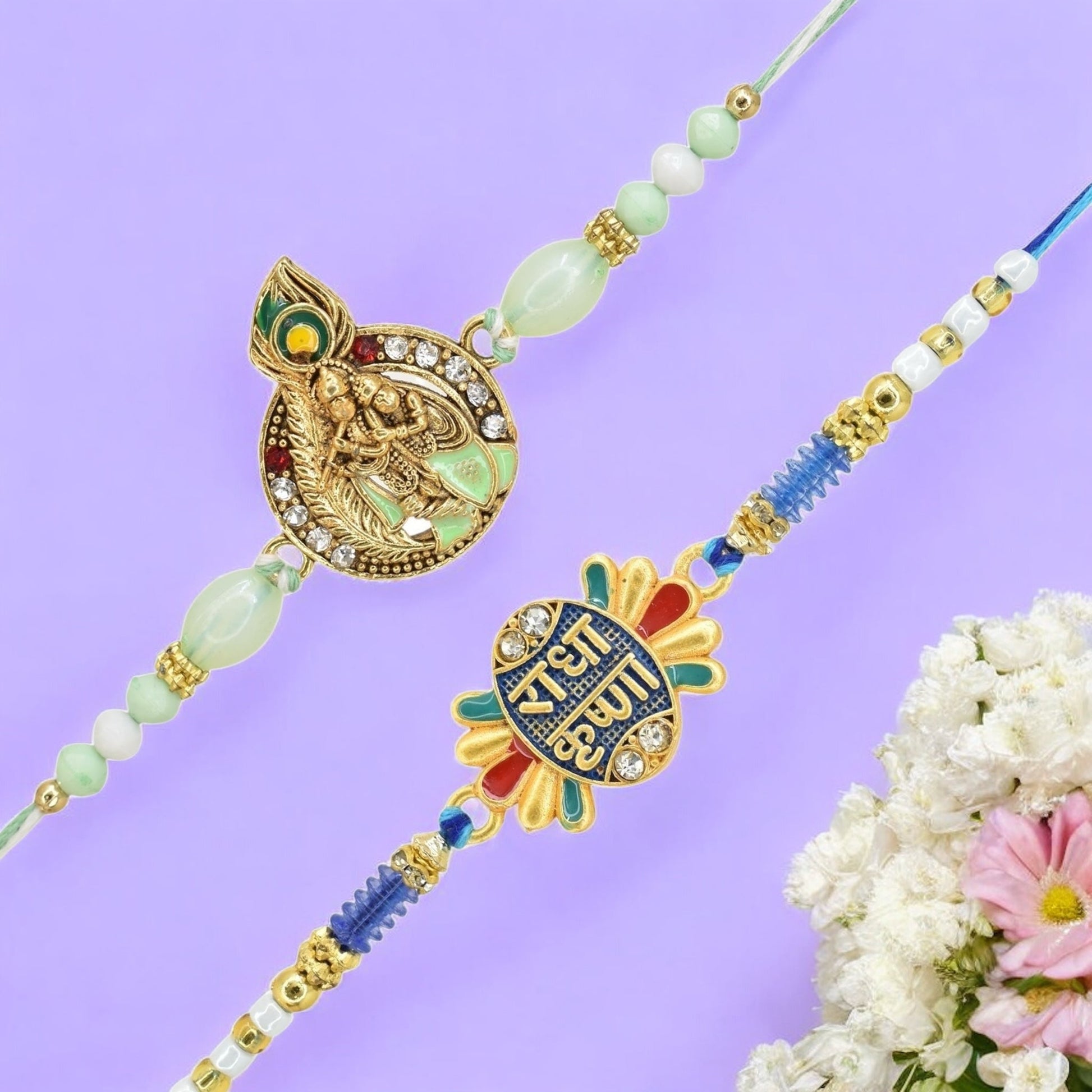 Rakhi with Greeting Card and Box