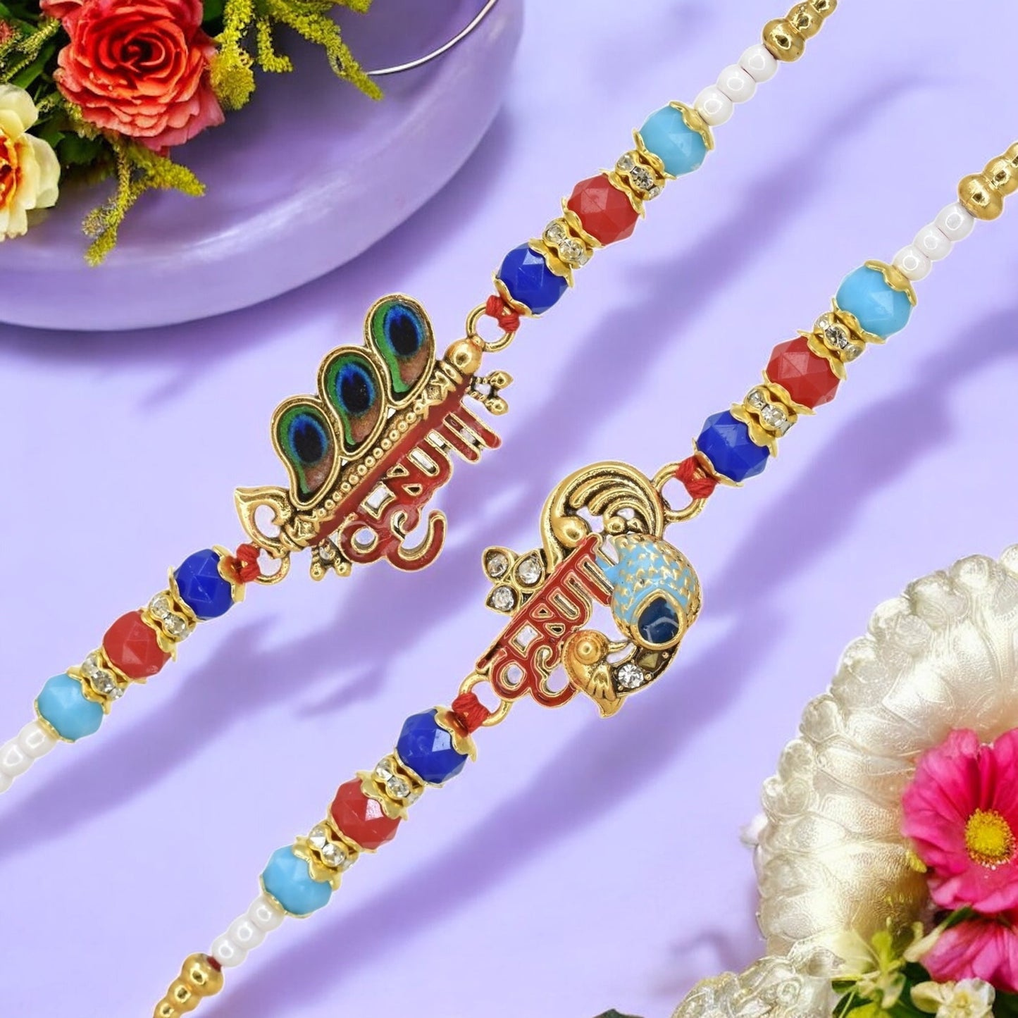 Rakhi with Greeting Card and Box