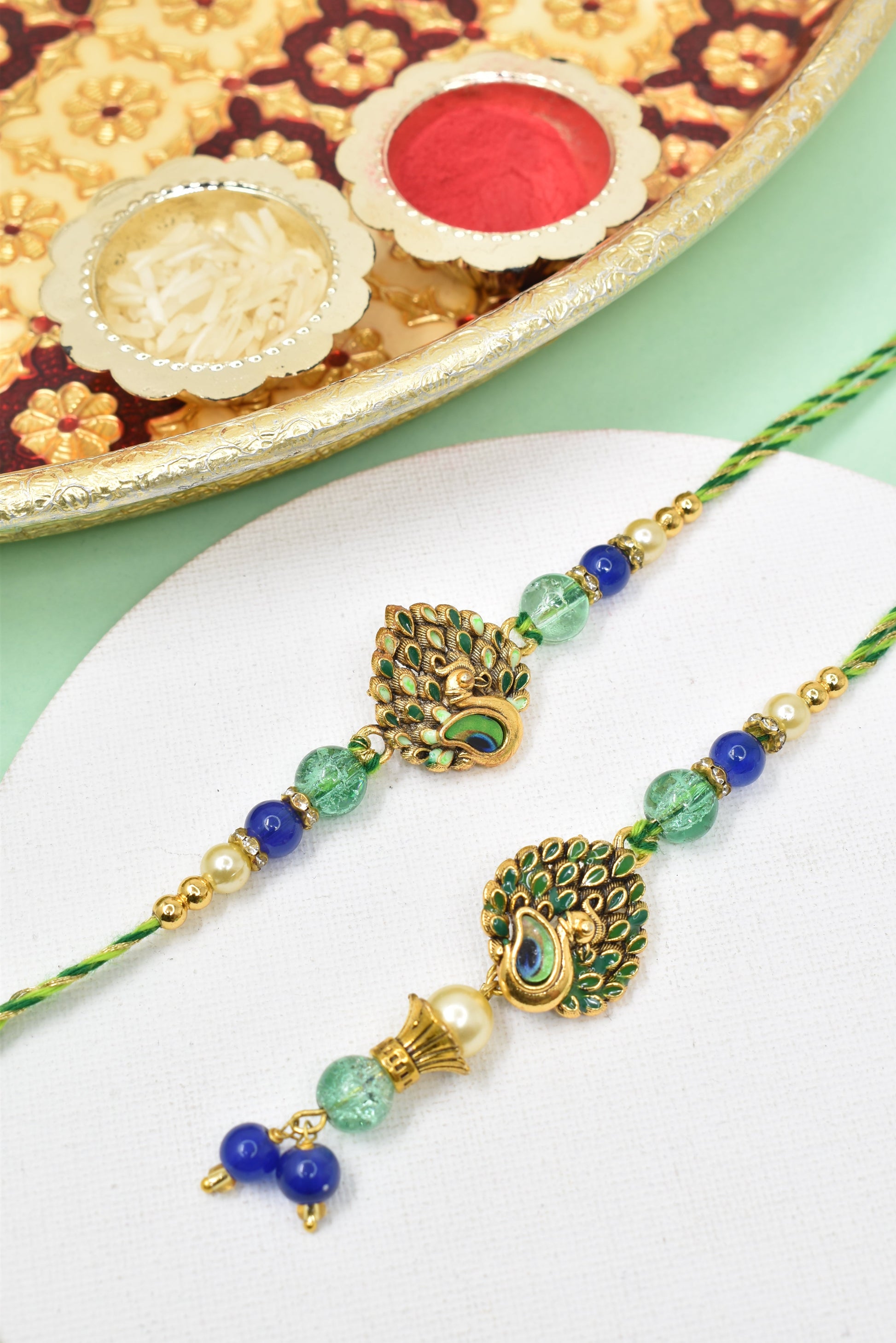 Couple Rakhi Set, Rakhi Set for Bhai Bhabhi