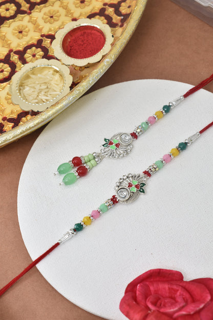 Couple Rakhi Set, Rakhi Set for Bhai Bhabhi