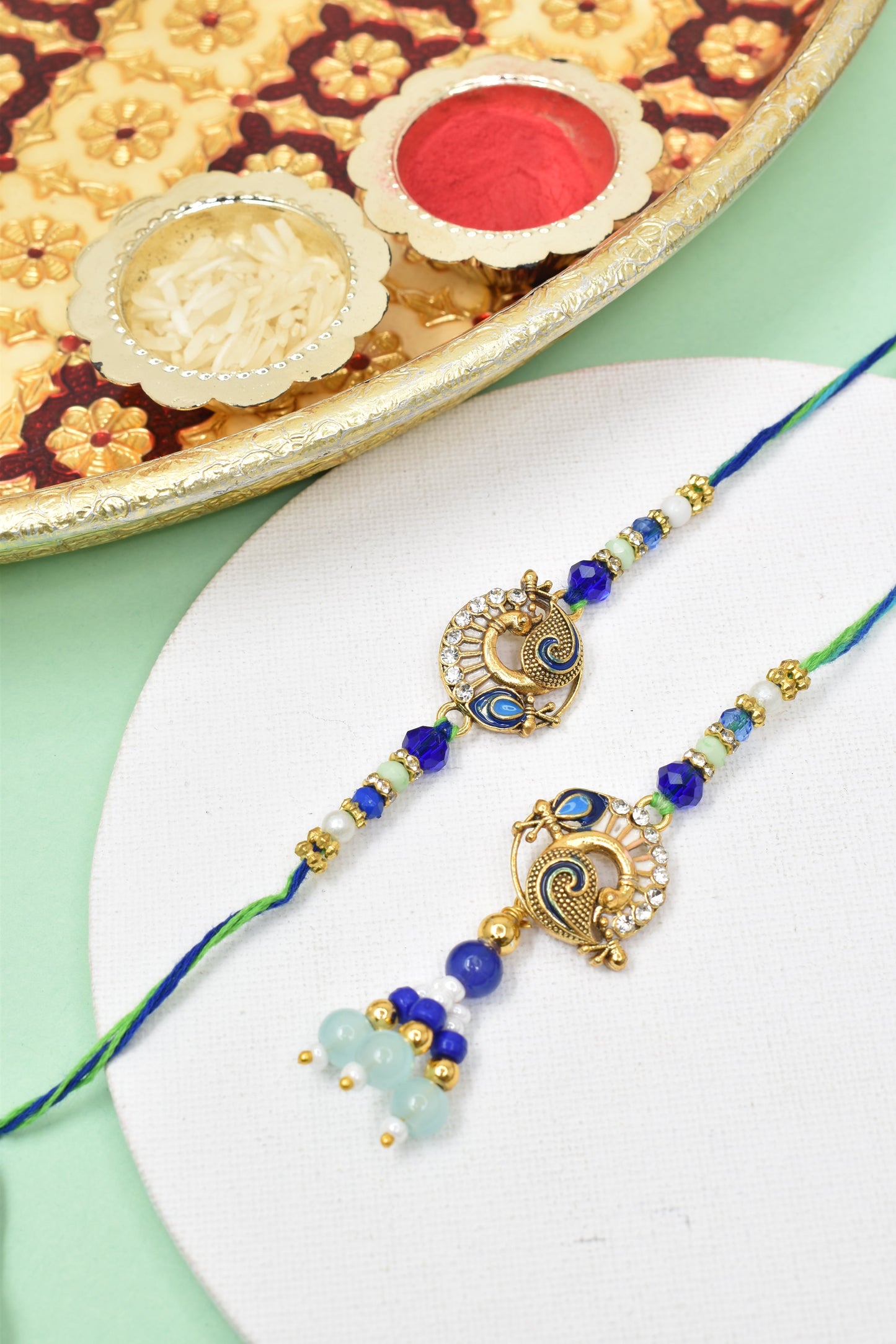 Couple Rakhi Set, Rakhi Set for Bhai Bhabhi