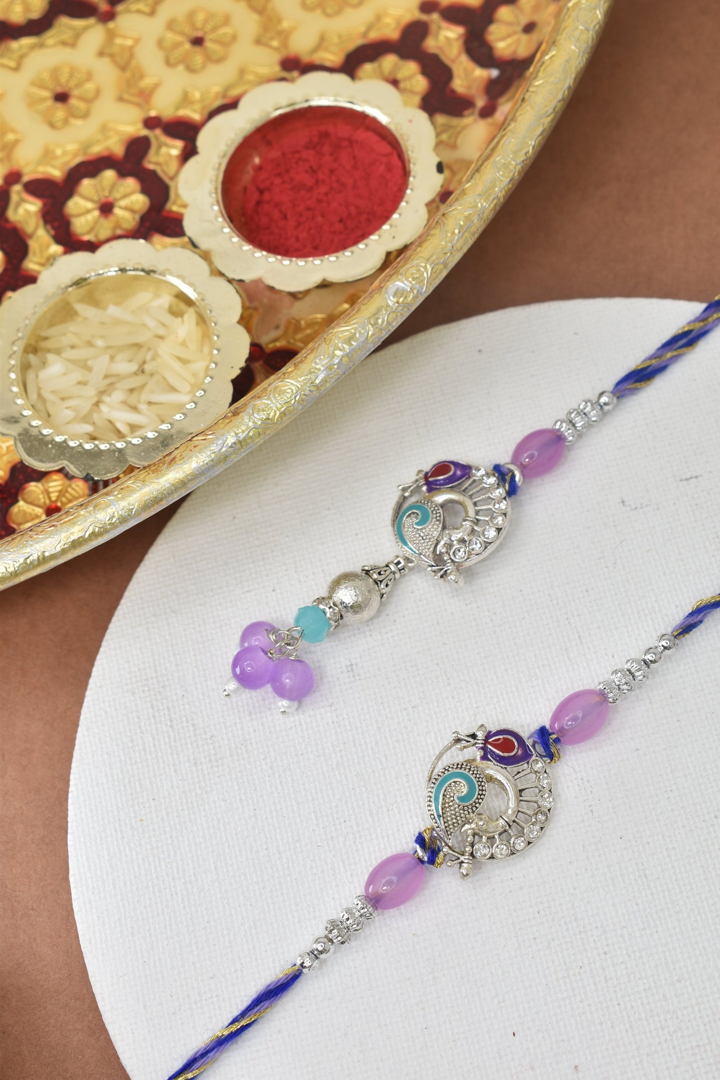 Couple Rakhi Set, Rakhi Set for Bhai Bhabhi