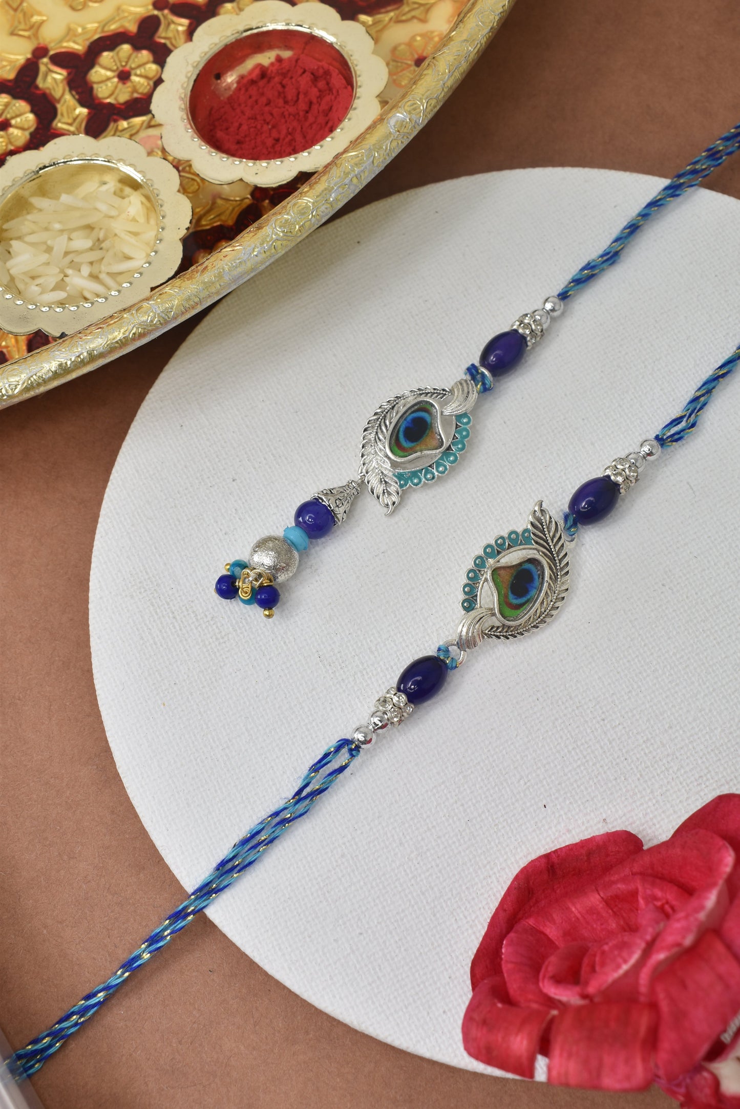 Couple Rakhi Set, Rakhi Set for Bhai Bhabhi