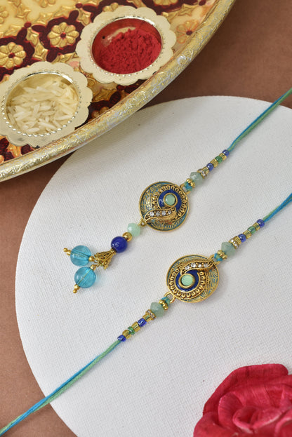 Couple Rakhi Set, Rakhi Set for Bhai Bhabhi