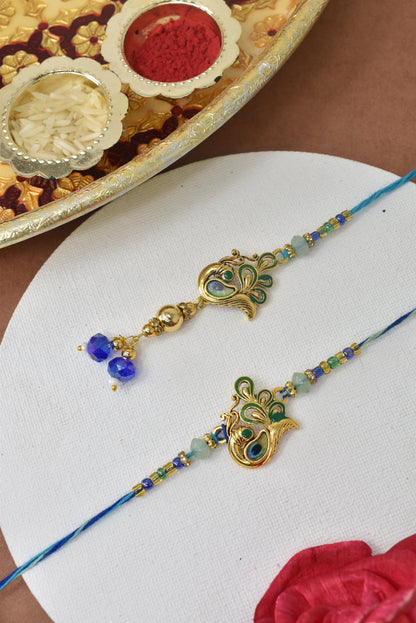 Couple Rakhi Set, Rakhi Set for Bhai Bhabhi