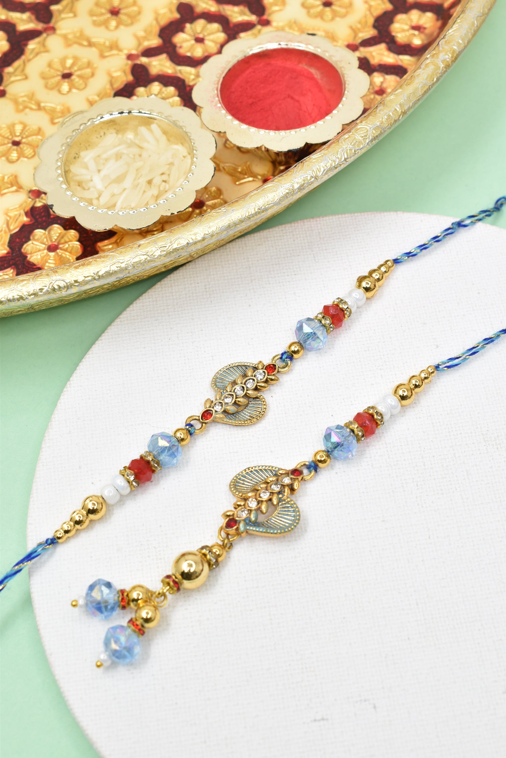 Couple Rakhi Set, Rakhi Set for Bhai Bhabhi