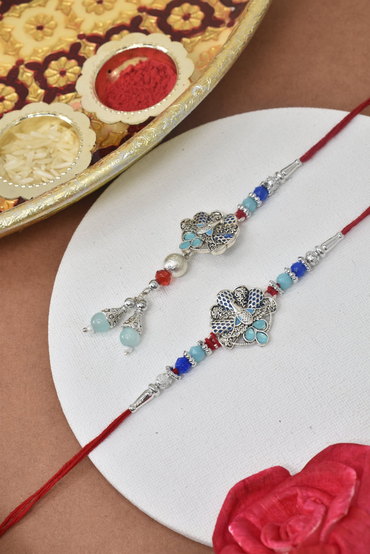 Couple Rakhi Set, Rakhi Set for Bhai Bhabhi