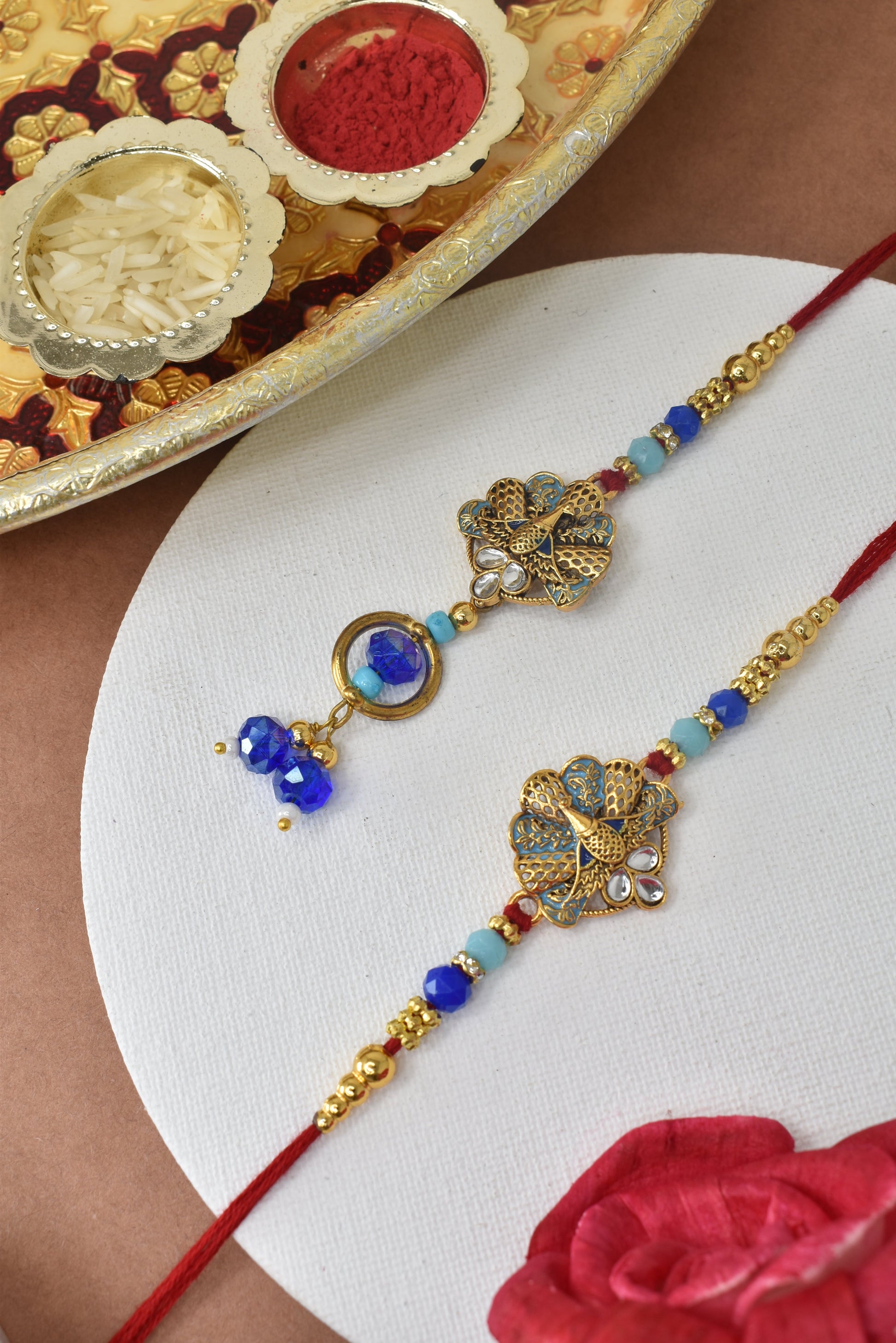 Couple Rakhi Set, Rakhi Set for Bhai Bhabhi