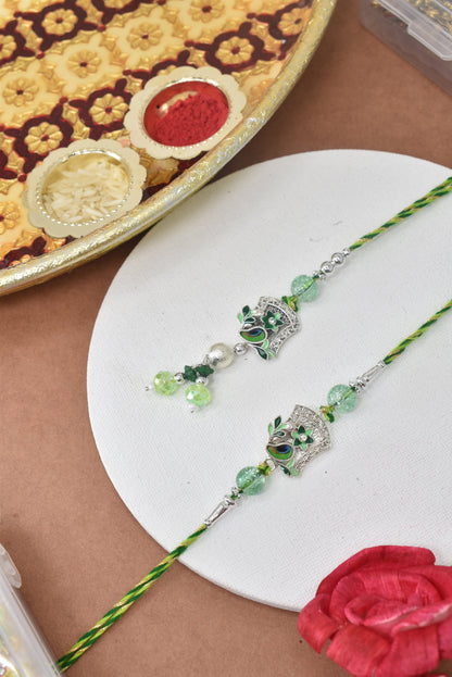 Couple Rakhi Set, Rakhi Set for Bhai Bhabhi