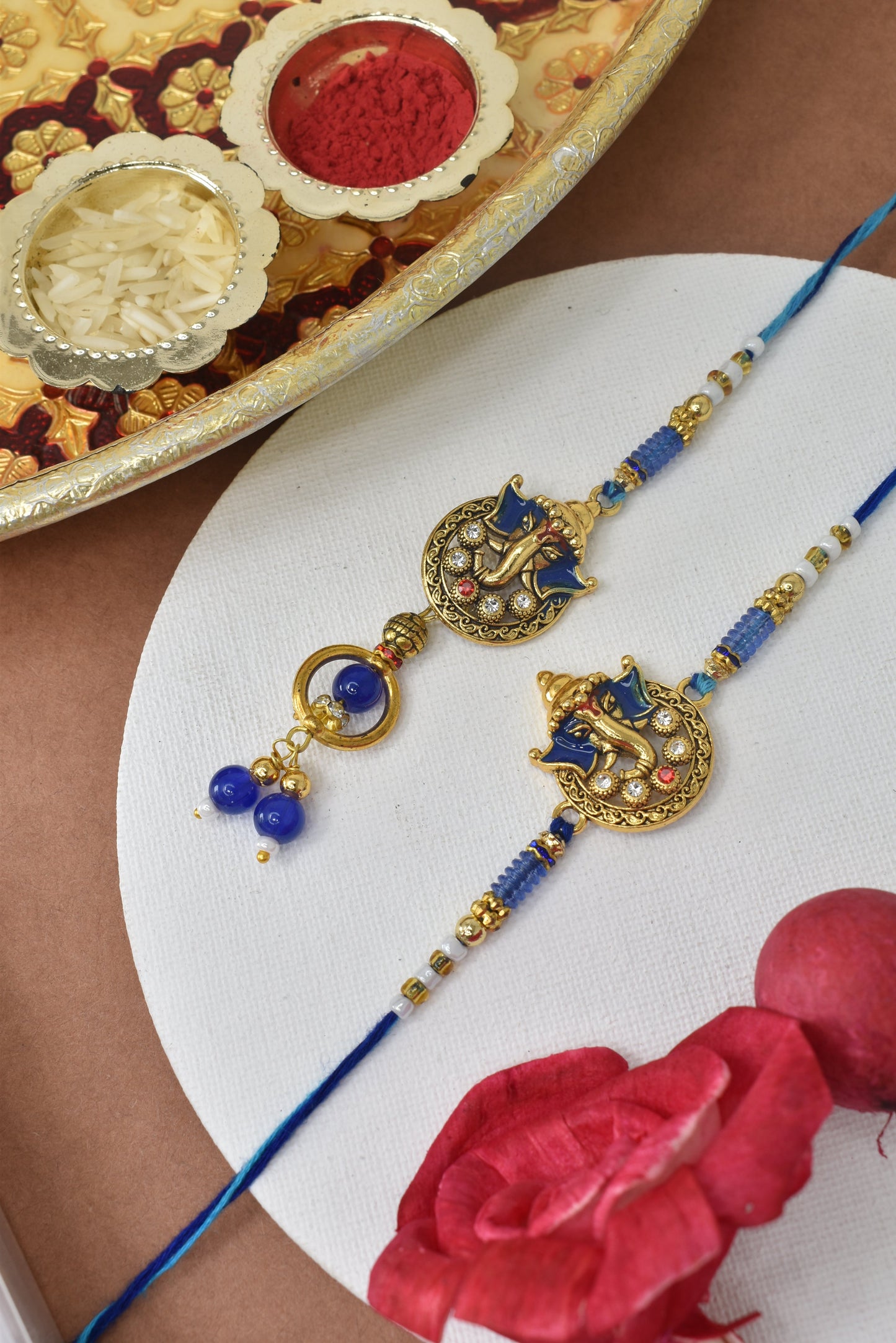 Couple Rakhi Set, Rakhi Set for Bhai Bhabhi