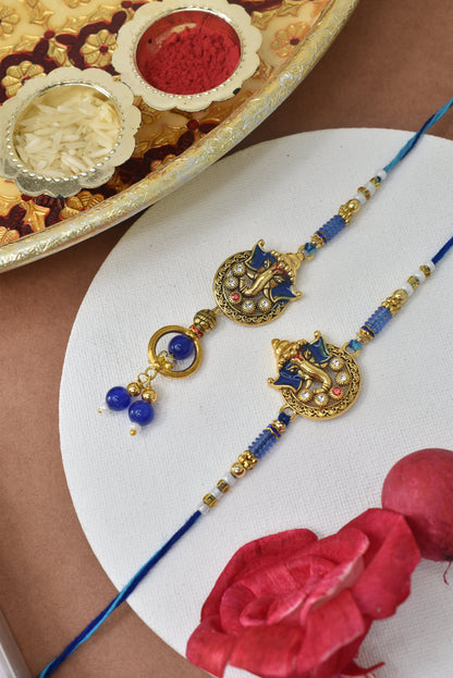 Couple Rakhi Set, Rakhi Set for Bhai Bhabhi