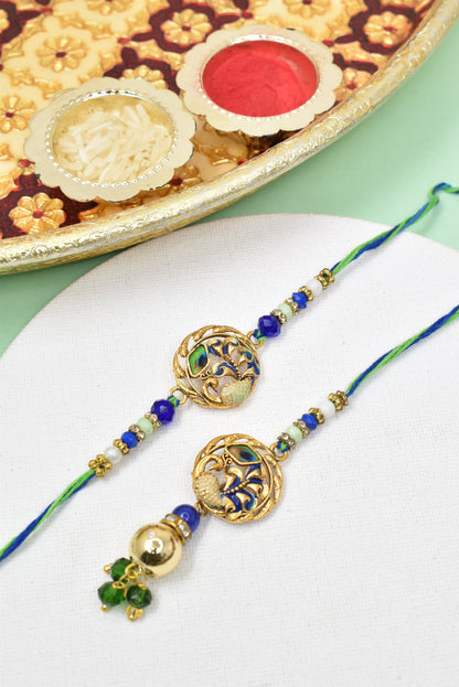 Couple Rakhi Set, Rakhi Set for Bhai Bhabhi