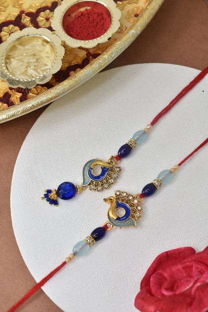 Couple Rakhi Set, Rakhi Set for Bhai Bhabhi