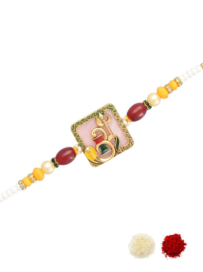Om Trishul Design Rakhi for Bhai
