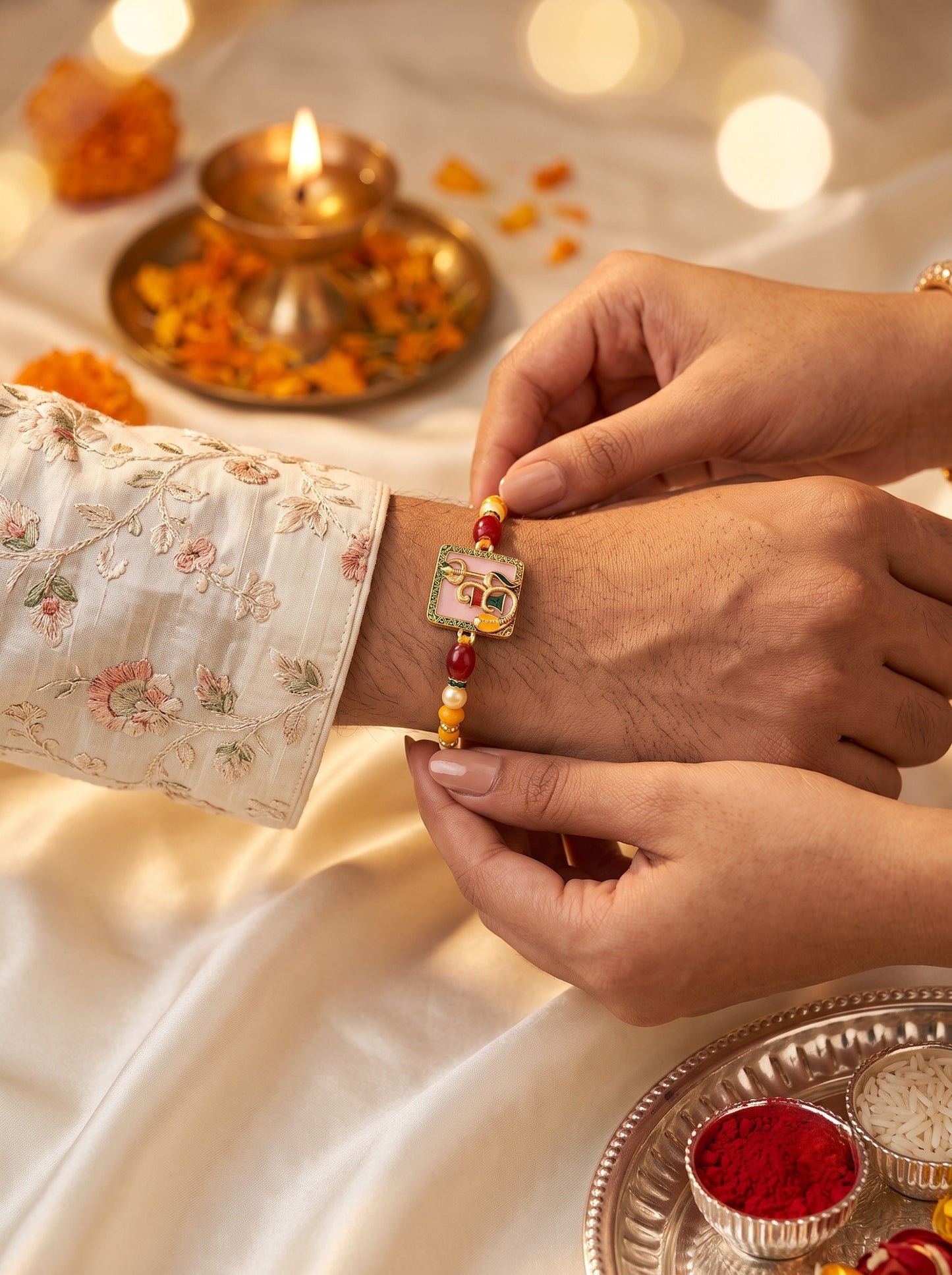 Om Trishul Design Rakhi for Bhai