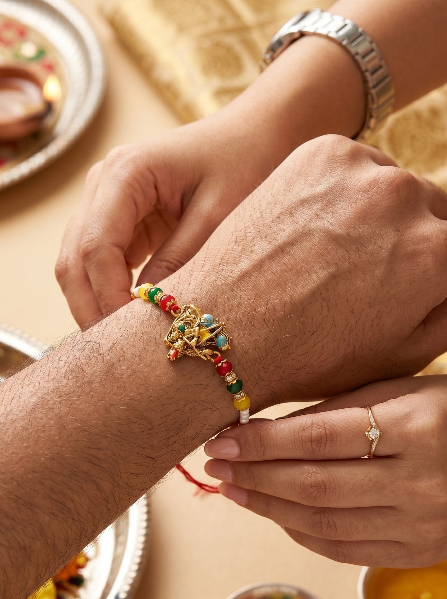 Radha Krishna Design Rakhi for Brother