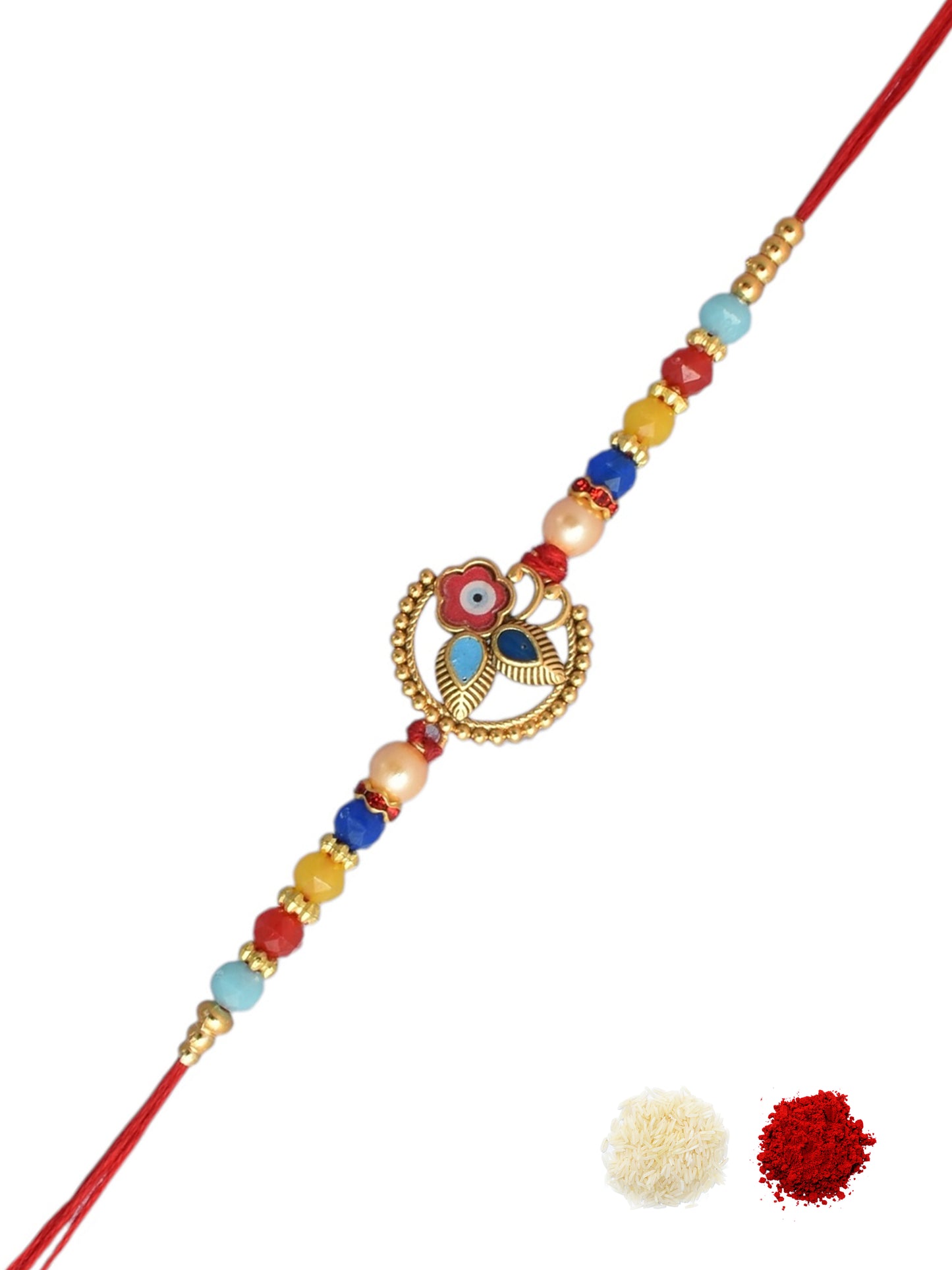 Golden Evil Eye Design Rakhi for Brother