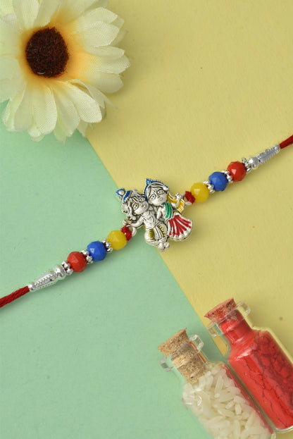 Silver plated rakhi