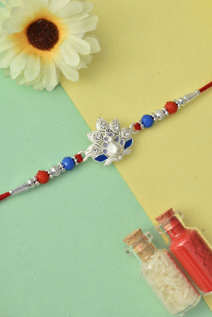 Silver plated rakhi