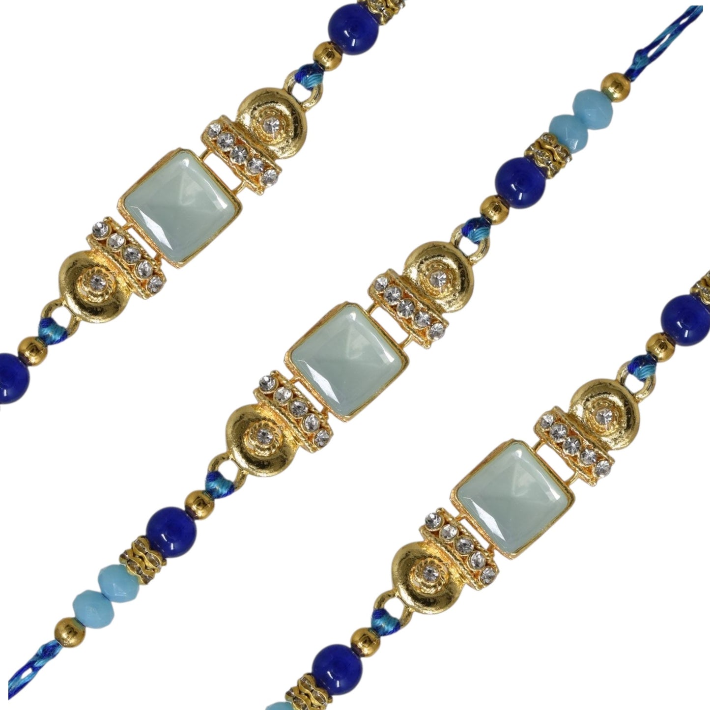 Silver Diamond Rakhi