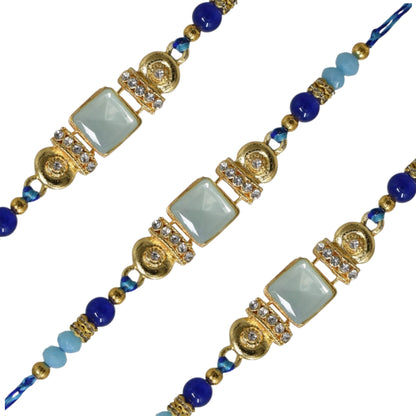 Silver Diamond Rakhi