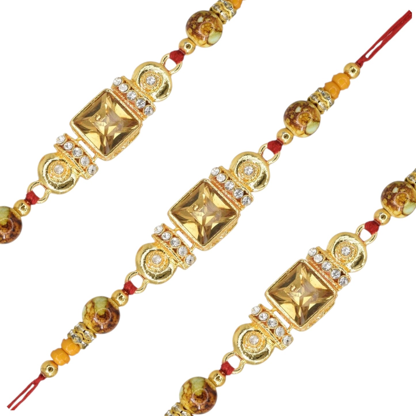 Silver Diamond Rakhi
