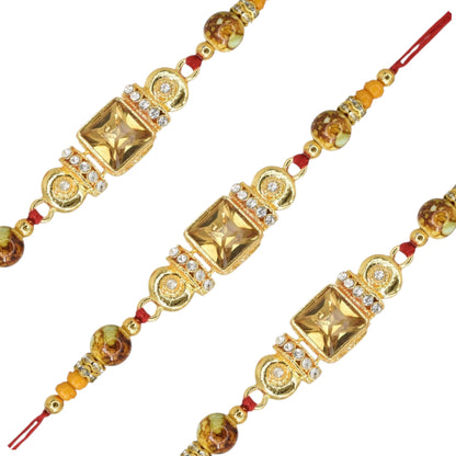 Silver Diamond Rakhi
