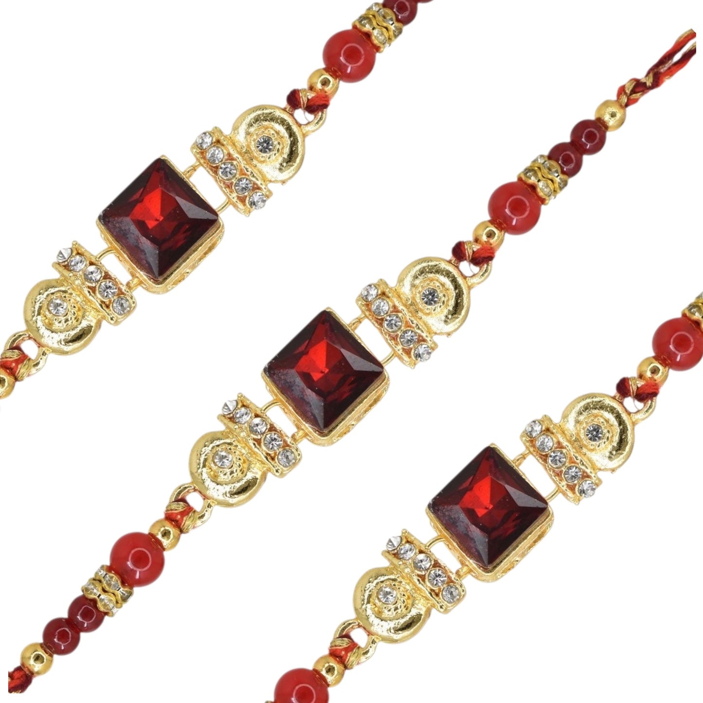 Silver Diamond Rakhi