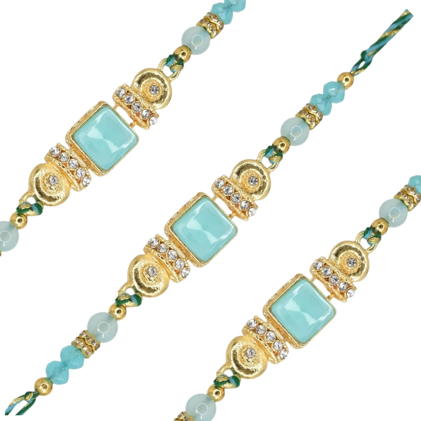 Silver Diamond Rakhi