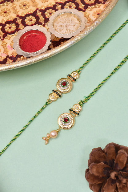 Couple Rakhi Set, Rakhi Set for Bhai Bhabhi