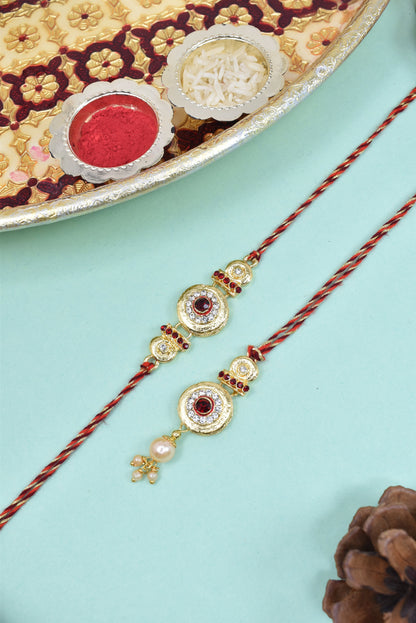 Couple Rakhi Set, Rakhi Set for Bhai Bhabhi
