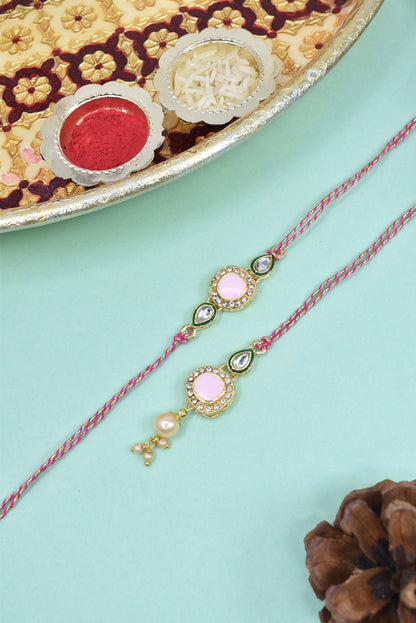 Couple Rakhi Set, Rakhi Set for Bhai Bhabhi