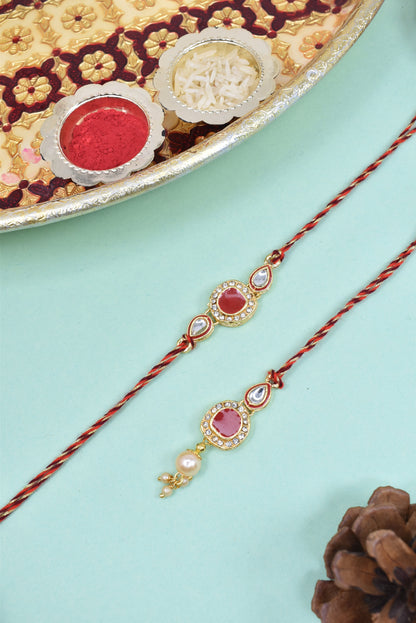 Couple Rakhi Set, Rakhi Set for Bhai Bhabhi