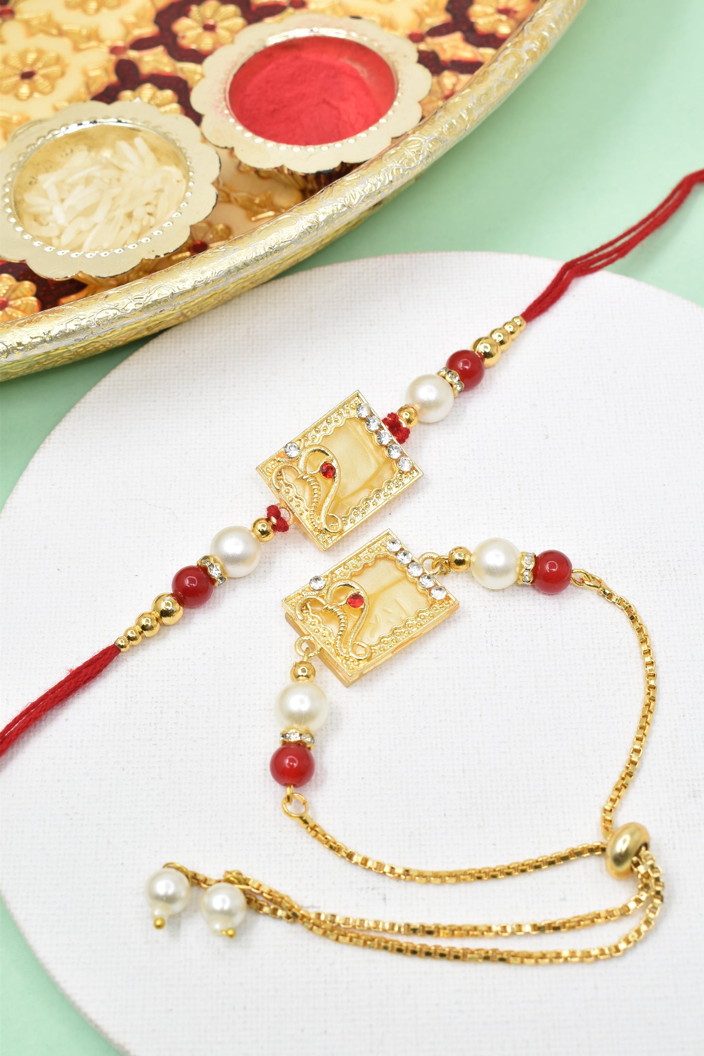 Couple Rakhi Set, Rakhi Set for Bhai Bhabhi