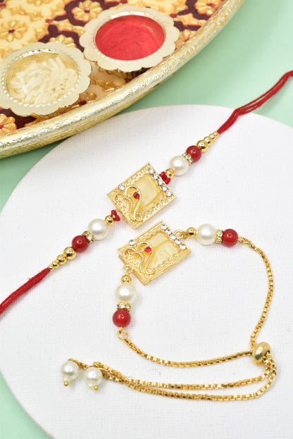 Couple Rakhi Set, Rakhi Set for Bhai Bhabhi
