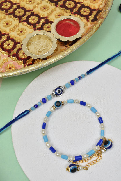 Couple Rakhi Set, Rakhi Set for Bhai Bhabhi