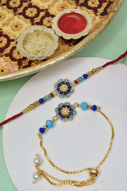 Couple Rakhi Set, Rakhi Set for Bhai Bhabhi