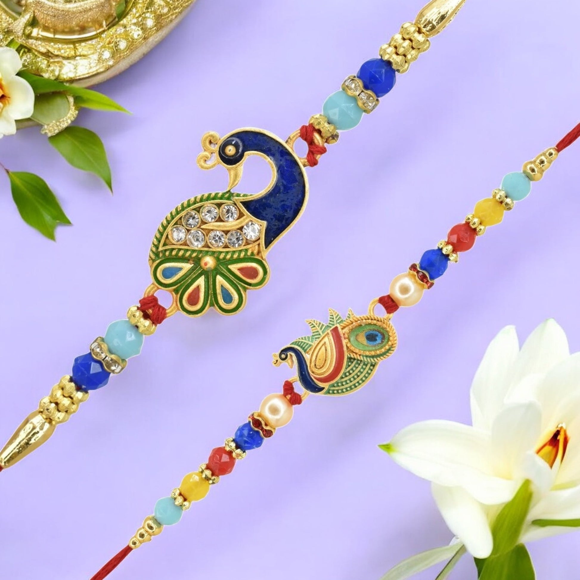 Rakhi with Greeting Card and Box