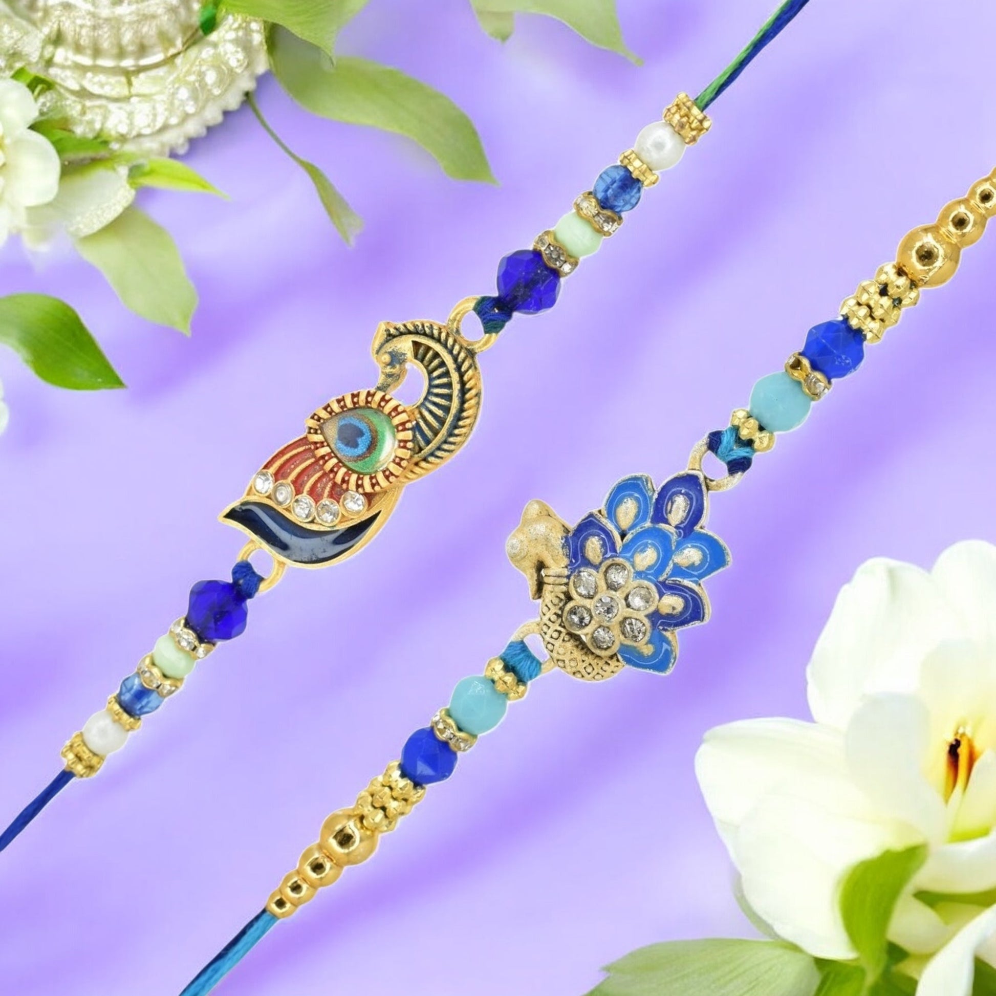 Rakhi with Greeting Card and Box