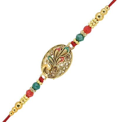 Rakhi with Greeting Card and Box