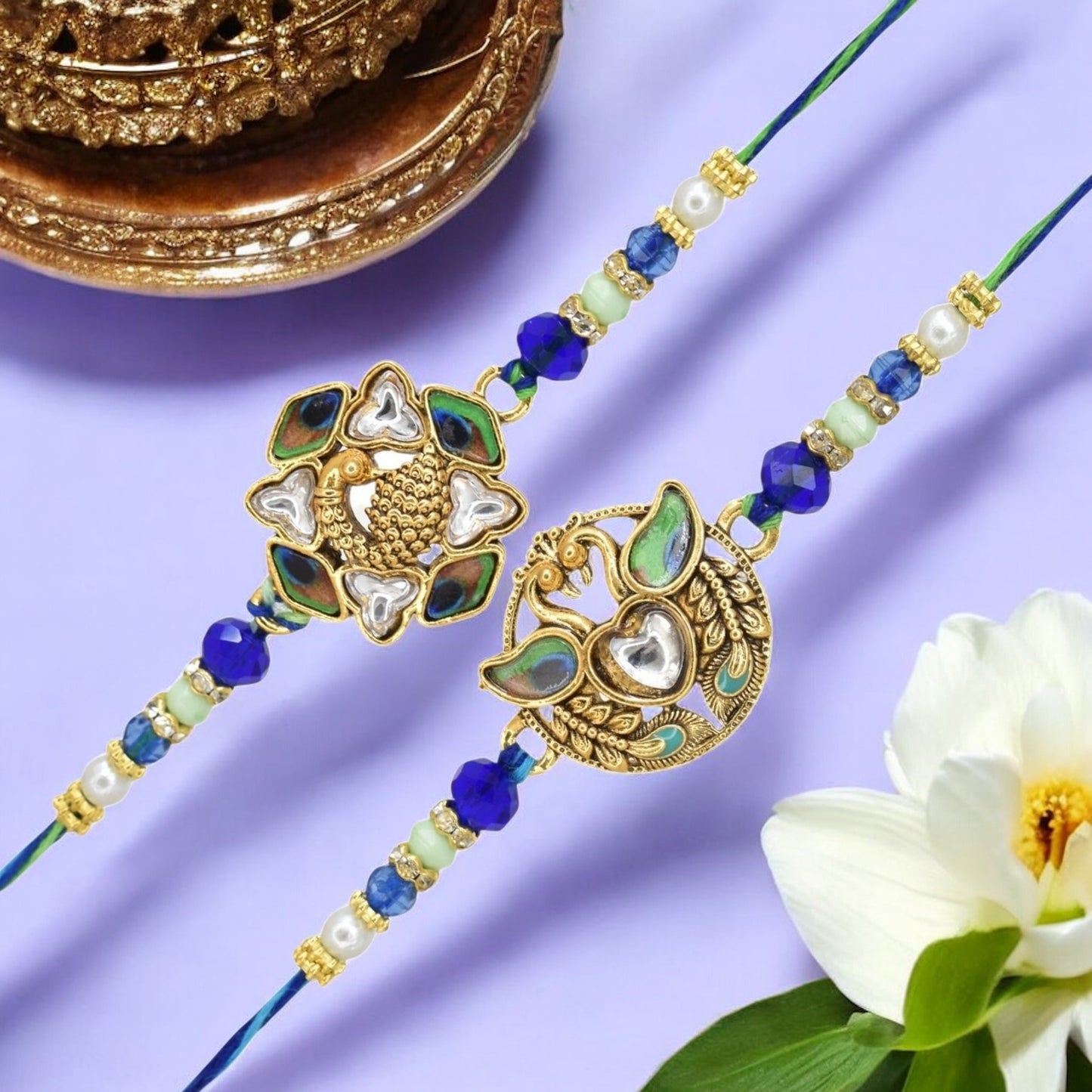 Rakhi with Greeting Card and Box
