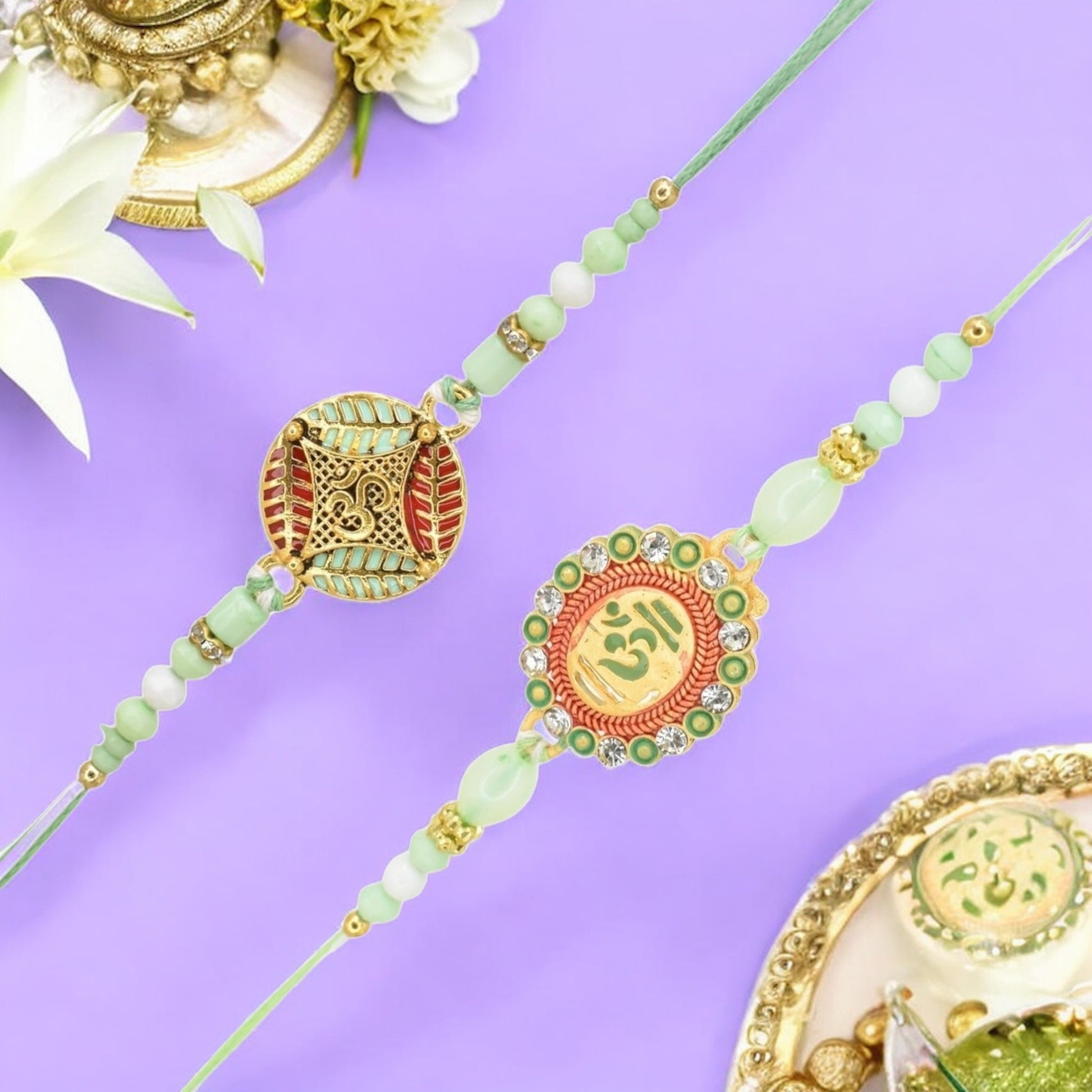 Rakhi with Greeting Card and Box